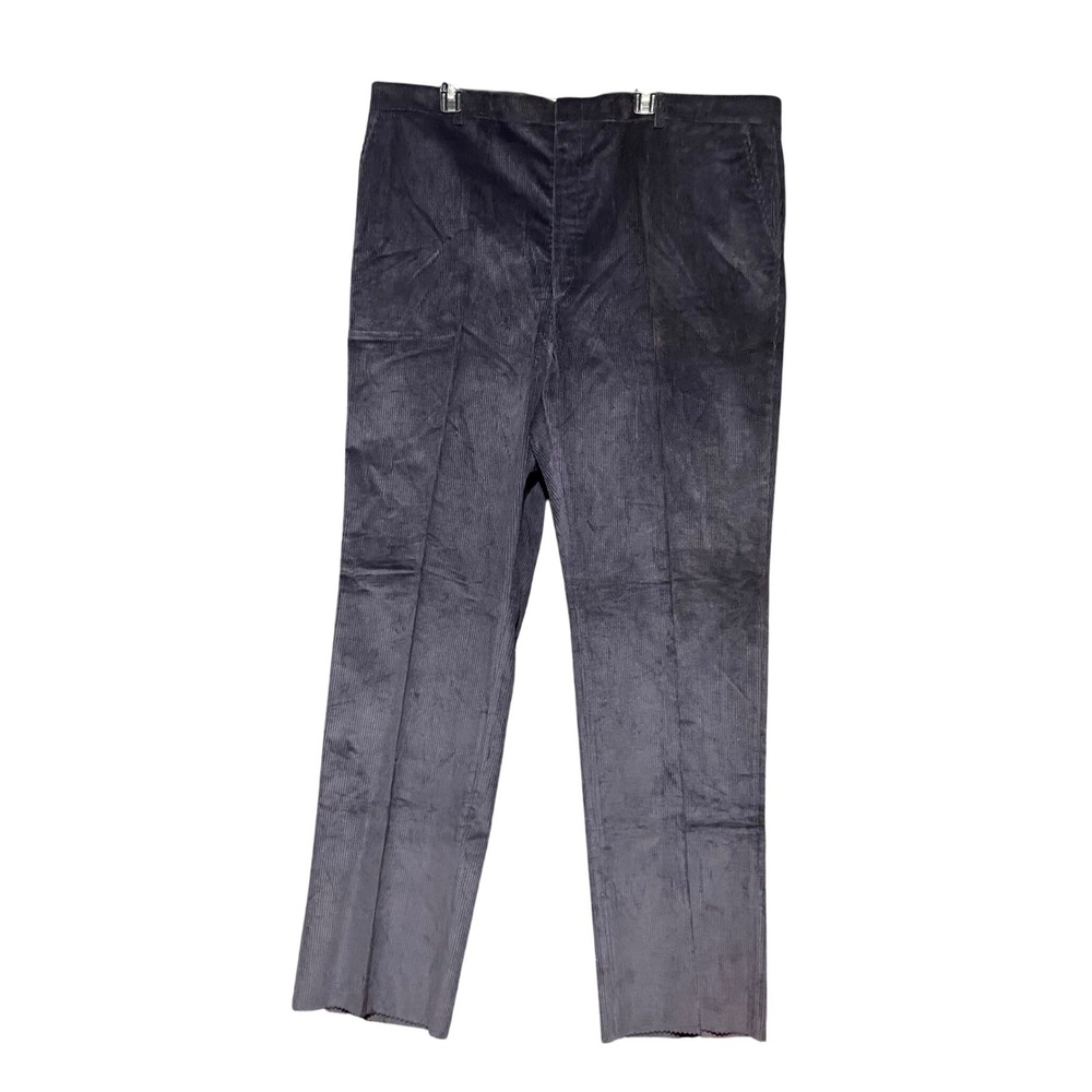 Hubbard Mens Vintage Navy Blue Corduroy Trousers Straight Leg 44R Made in‎ USA
